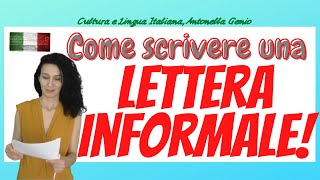 LETTERAMAIL INFORMALE COME SCRIVERLA  WRITING IN ITALIAN AN INFORMAL EMAIL [upl. by Llemej]