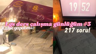 lgs ders çalışma günlüğüm🤍3Ecrin naz Mosun [upl. by Horwitz231]