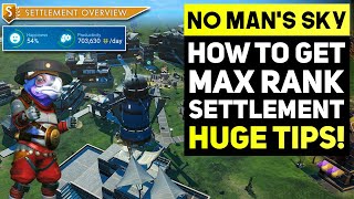 No Mans Sky FRONTIERS  How To Get S CLASS Settlement Best Upgrades amp Choices NMS Tips amp Tricks [upl. by Thornburg138]