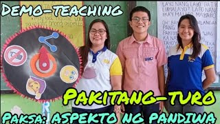 PAKITANGTURO DEMONSTRATION TEACHING ASPEKTO NG PANDIWA [upl. by Alieka660]