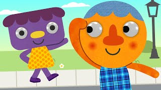 Were Walking Down The Street  Daily Routine Song for Kids  Noodle amp Pals [upl. by Hgielyak]