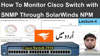 How To Monitor Cisco Switch with SNMP Through SolarWinds NPM [upl. by Prinz544]