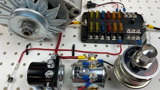 Hotrod  Race car  Drift car Wiring for Beginners Alternator Battery Switch Fuse Box Starter [upl. by Rudd]