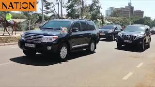 Burundian President Evariste Ndayishimiye arrives in Kisumu [upl. by Acinomad]