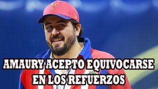 Amaury Vergara Acepto Equivocarse En Los Refuerzos Que Han Llegado A Chivas Por Su Poco Nivel [upl. by Adgam]