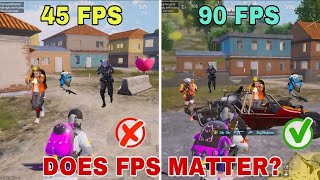 45 FPS vs 90 FPS😱Does FPS Matter  5 Finger Fastest Player GAMEPLAY  PUBG BGMI [upl. by Aiekan494]