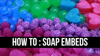 How to  Make Soap Embeds  Royalty Soaps [upl. by Dolan]