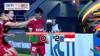 TURKMENISTAN 0 VS 2 INDONESIA HIGHLIGHT AFC U23 ASIAN CUP QATAR 2024 QUALIFIERS [upl. by Anaele184]