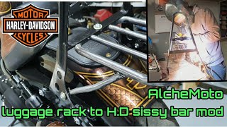 HD SISSY BAR LUGGAGE RACK MOD [upl. by Jemie]