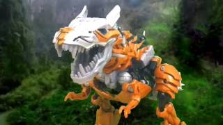 Transformers Age of Extinction Dinobot Charge stop motion [upl. by Utica]