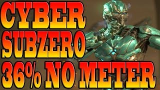 Mortal Kombat X TRIBORG Combos  CYBER SUBZERO COMBO TUTORIAL [upl. by Nac]