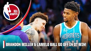 Brandon Miller amp LaMelo Ball GO OFF in Hornets OVERTIME WIN vs Detroit 🏆🤯 [upl. by Placido]