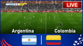 🔴LIVE Argentina vs Colombia  The Final 🏆 Match LIVE Today •⚽ Video Game Simulation [upl. by Landri]