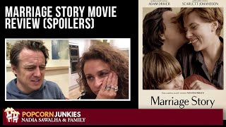 MARRIAGE STORY Adam Driver Scarlett Johansson The Popcorn Junkies MOVIE REVIEW [upl. by Lumbard]