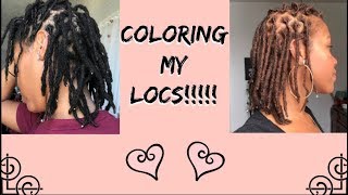 Coloring My Locs Spiritloveslocs [upl. by Ellenar]