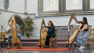 Traditional Trio at Ballintubber Abbey Gráinne Hambly Séamus Ó Flatharta amp Éadaoin Ní Mhaicín [upl. by Aletse]