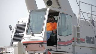 McNary Dam Derrick Crane Install 092024 [upl. by Gweneth46]