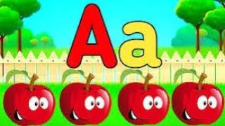 PHONICS SONGS  A for Apple with Background [upl. by Irmo681]