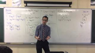 Logarithms Review 2 of 4 Proving the Change of Base Law [upl. by Akiwak]