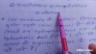 Plasma membrane full notes in hindi  msc BSC zoology notes in hindi [upl. by Fuchs]