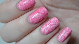 Saran Wrap techniek voor gemarmerde nagels  nailsbyLauranl [upl. by Aitsirt]