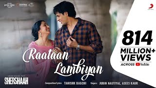 Raataan Lambiyan  Official Song  Shershaah  Sidharth  Kiara  Tanishk B  Jubin Nautiyal [upl. by Galang]