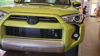 Got another hot one for you guys 2023 TRD OFF ROAD 4Runner in Lime Rush [upl. by Anor]