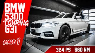 BMW 530d Touring G31 xDrive  Software Stage 1  Chiptuning  Dyno  mcchipdkr [upl. by Cichocki]