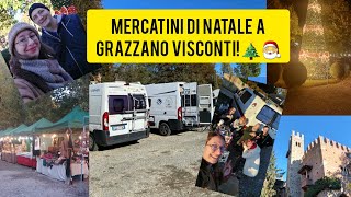 MERCATINI di NATALE 2023 a Grazzano Visconti Luci cibo amici e vanlife [upl. by Crawley]