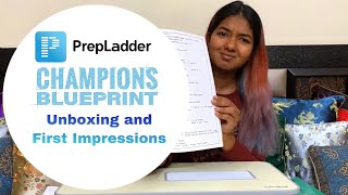 UNBOXING AND HONEST FIRST IMPRESSION OF PREPLADDER CHAMPIONS BLUEPRINT 2020 NOTES [upl. by Suzetta972]