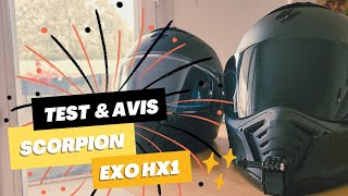 Le TEST du CASQUE SCORPION Exo Hx1  Sous toutes ses FORMES [upl. by Cowie]