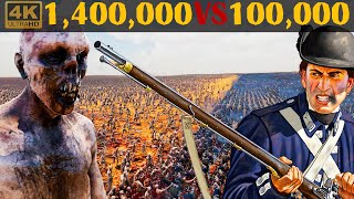 1400000 zombies VS 100000 army of Musketeers  Epic Battle  UEBS2 4k [upl. by Annetta162]