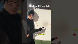 Off the ball runs Part 2 football soccercoach soccer footballcoaching footballtrainer nike [upl. by Anissej577]