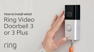 How to Install Ring Video Doorbell 3 or 3 Plus  Wired Install [upl. by Akinorev]