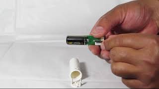 How to change a Recessed Door Contact Battery TXE221 [upl. by Kcub]