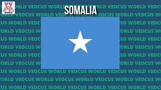 Somalia National Anthem  Qolobaa Calankeed  علم أي امة  Vedcus World [upl. by Wolgast]