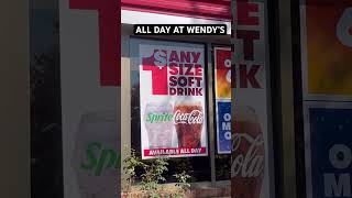 Wendy’s also has 1 Any Size Soft Drinks [upl. by Eyaj9]