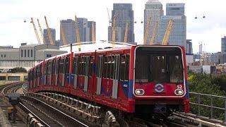 Docklands Light Railway in London 2015 [upl. by Hafler]