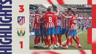 HIGHLIGHTS  Atlético de Madrid 31 Leganés  LaLiga  Jornada 10  Temporada 20242025 [upl. by Arraet]