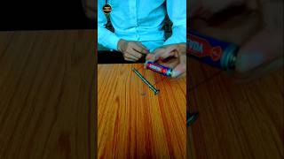 Homemade magnet 🧲 । magnet science experiment । shorts magnet viral science experiment [upl. by Ybbil]