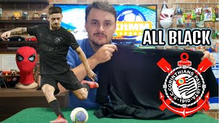 NOVA CAMISA DO CORINTHIANS ALL BLACK 20242025 I UNBOXING E DETALHES KIT MM [upl. by Demona]