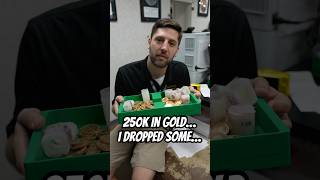 GUY MISHANDLES 250K IN GOLD COINS 😳 gold goldcoins wealth [upl. by Attenahs888]