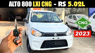 Maruti Alto 800 cng 2023 Model ❤️सबसे सस्ती CNG ₹503 लाख़❤️ Maruti Alto CNG 2023 [upl. by Bremble]