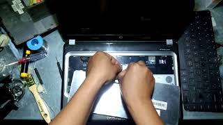 how to replace keyboard hp pavilion g4 cara ganti keyboard laptop hp pavilion g4 [upl. by Ttirb]