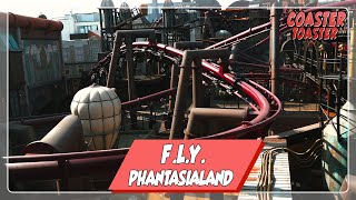 FLY  Phantasialand  Vekoma Flying Launched Coaster [upl. by Shoifet]