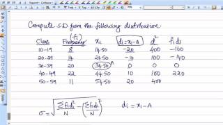 Standard Deviation Continuous Frequency Distribution Case Study 7 [upl. by Shay896]