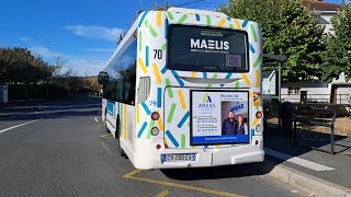 4K TRAJET EN BUS HEULIEZ GX 127 LIGNE DIM 🟨 LE N°79 RÉSEAU MAELIS 03 MONTLUÇON [upl. by Rosenblast85]