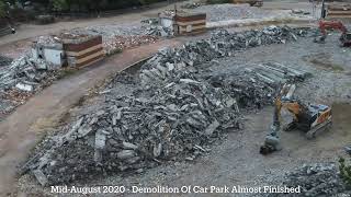 The Demolition of Southwood Crescent Farnborough – A drone video diary Aug 2019 to Nov 2020 [upl. by Nylavad540]