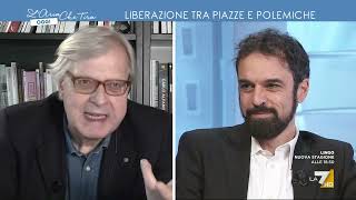 Dino Giarrusso a Vittorio Sgarbi quotPerché La Russa non butta nel cesso il busto di [upl. by Oettam841]