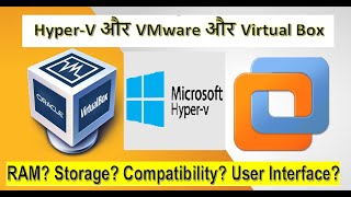 VMware vs Virtual Box vs Hyper V latest comparison in Hindi  Raymond Roshan [upl. by Noek736]